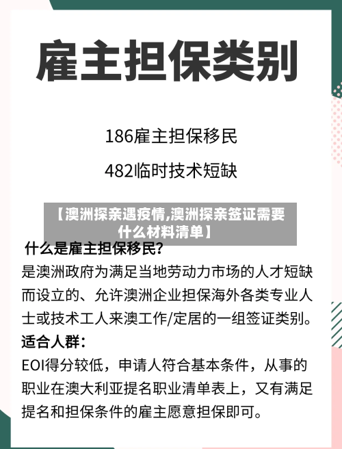 【澳洲探亲遇疫情,澳洲探亲签证需要什么材料清单】-第3张图片