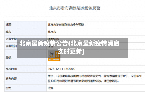 北京最新疫情公告(北京最新疫情消息实时更新)-第3张图片